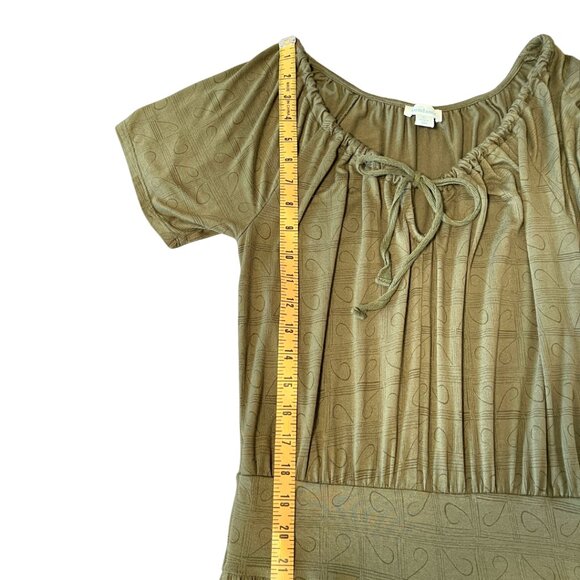 Sundance Felicity Jumpsuit Womens Size XS Army Green Wide Leg Comfy Stretchy - Picture 9 of 13